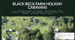 Desktop Screenshot of blackbeckfarmholidaycaravans.co.uk